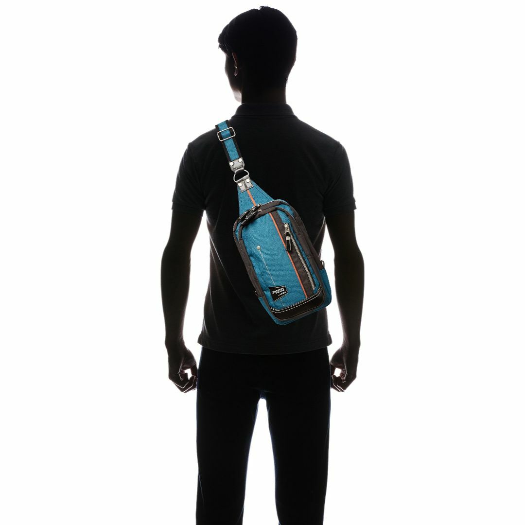 色: ブルー[ムスタッシュ] ボディバッグ・ワンショルダー JLG4650 メンズのバッグ(その他)の商品写真