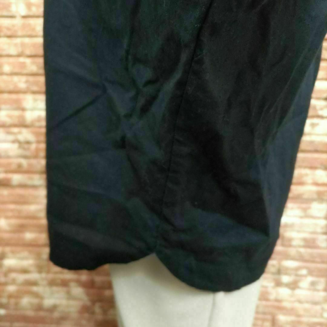 GU(ジーユー)のGU ジーユー リネンブレンド 7分袖 スキッパーシャツ ネイビー Sサイズ レディースのトップス(シャツ/ブラウス(長袖/七分))の商品写真