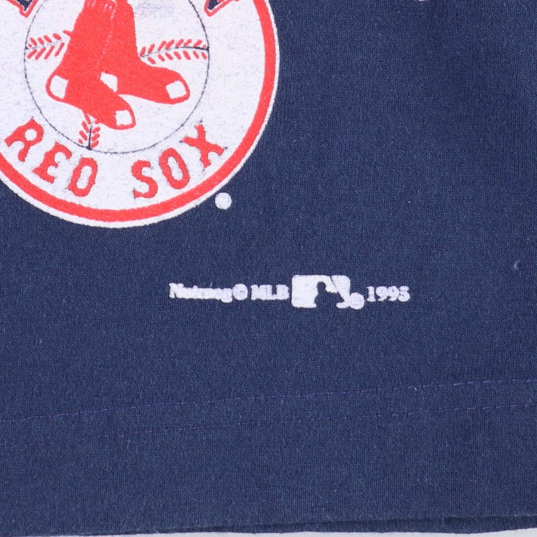 古着 90年代 NUTMEG MLB BOSTON REDSOX ボストンレッドソックス スウェットショーツ ショートパンツ USA製 メンズL ヴィンテージ /eaa447043 メンズのパンツ(ショートパンツ)の商品写真