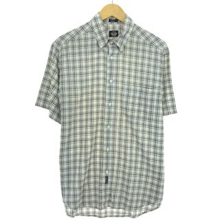 古着 DOCKERS 半袖 ボタンダウン チェックシャツ メンズM /eaa448687(シャツ)