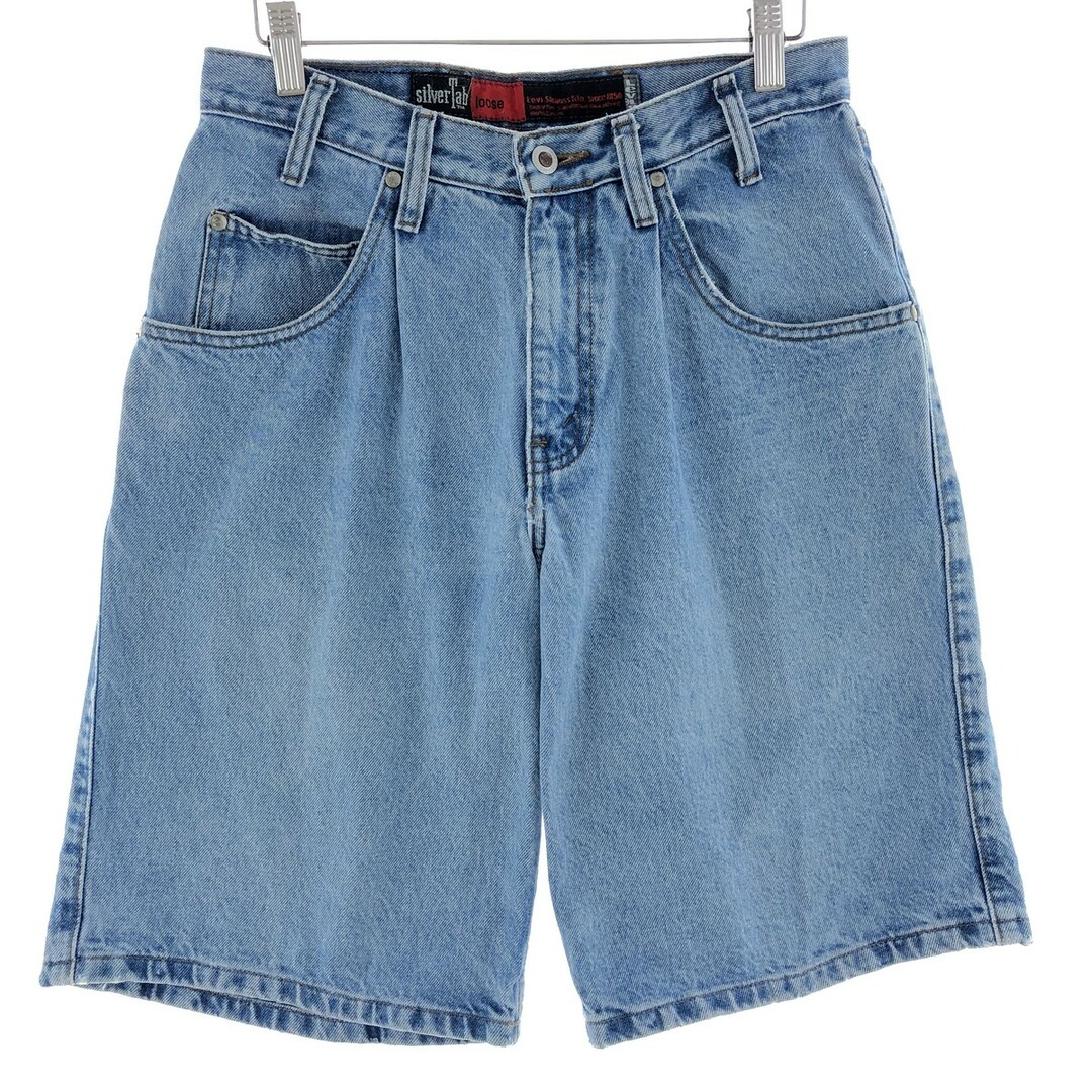 Levi's(リーバイス)の古着 リーバイス Levi's SILVER TAB シルバータブ LOOSE ルーズ デニムショーツ ハーフパンツ メンズw29 /eaa382862 メンズのパンツ(ショートパンツ)の商品写真