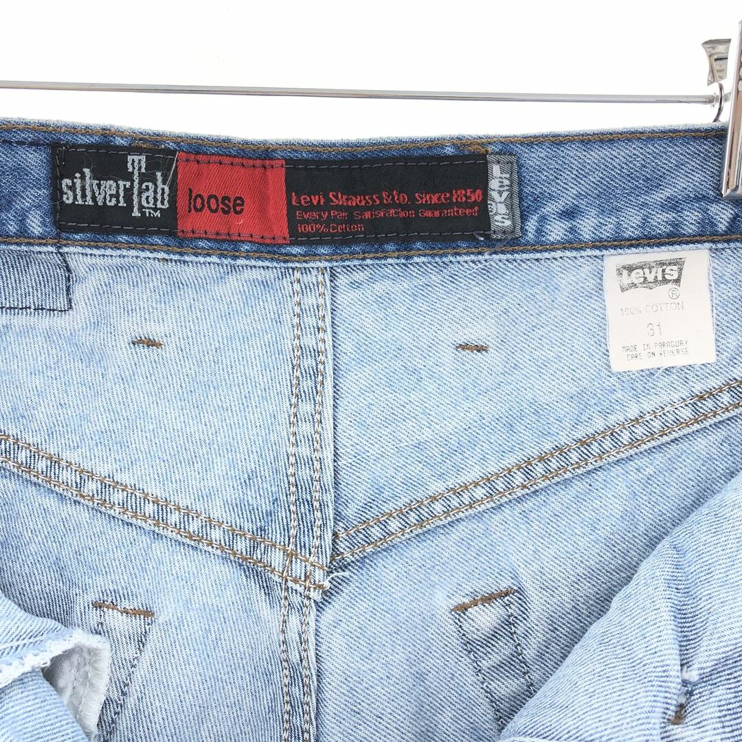 Levi's(リーバイス)の古着 リーバイス Levi's SILVER TAB シルバータブ LOOSE ルーズ デニムショーツ ハーフパンツ メンズw29 /eaa382862 メンズのパンツ(ショートパンツ)の商品写真