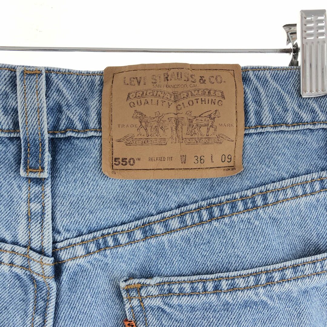 Levi's(リーバイス)の古着 90年代 リーバイス Levi's 550 RELAXED FIT デニムショーツ ショートパンツ USA製 メンズw34 ヴィンテージ /eaa382870 メンズのパンツ(ショートパンツ)の商品写真