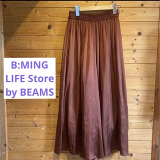 B:MING LIFE STORE by BEAMS - B:MING by BEAMS サテン パンツ ブラウン