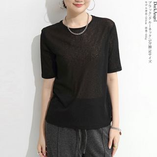 ダークエンジェル(DARKANGEL)の楽天 dark angel ダークエンジェル レイヤードシアートップス 半袖(Tシャツ(半袖/袖なし))