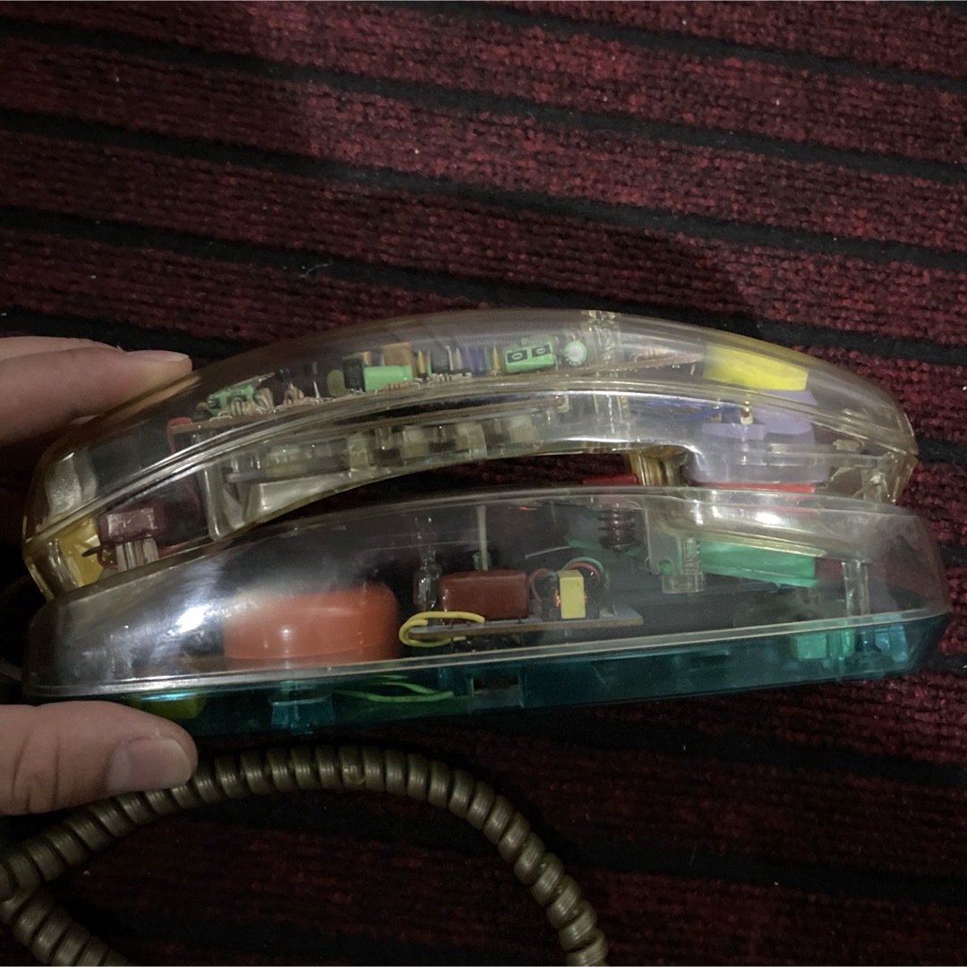 NEWTECH　ニューテク　 スケルトン電話機・ST-1 激レア　受話器 インテリア/住まい/日用品のインテリア小物(置物)の商品写真