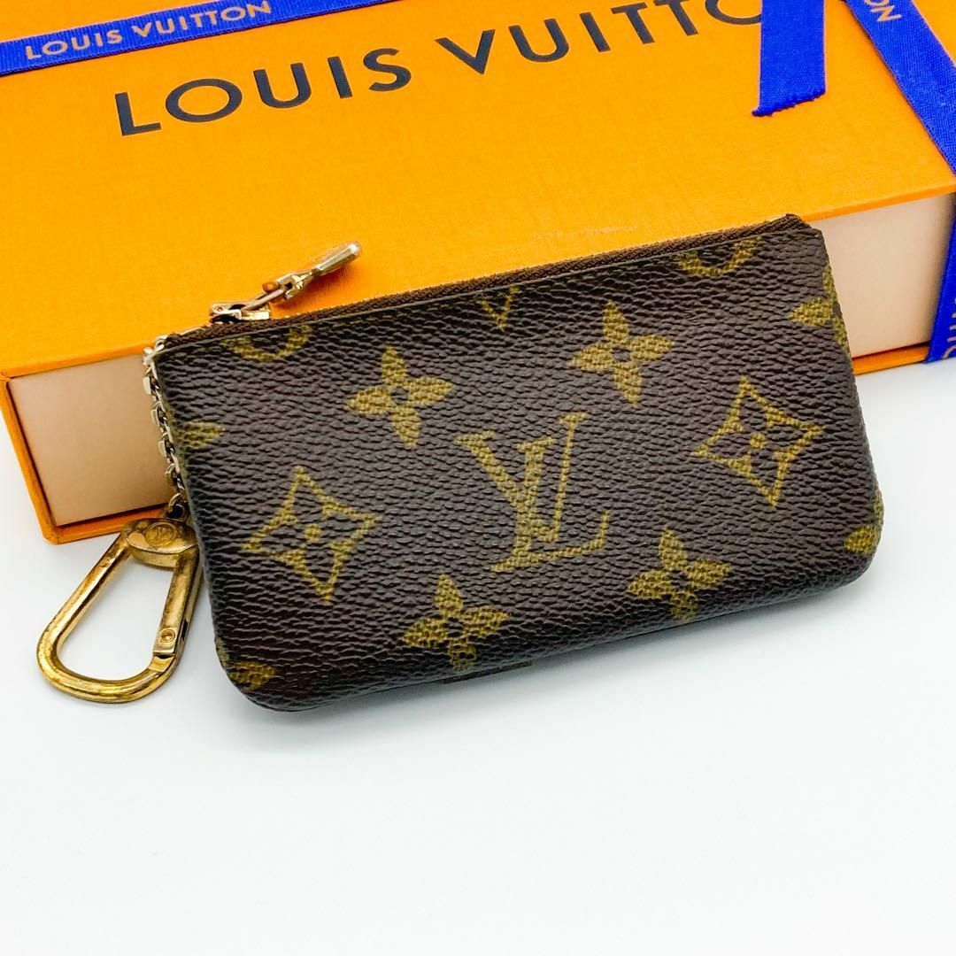 LOUIS VUITTON(ルイヴィトン)のSS美品 ルイヴィトン モノグラム ポシェット クレ コインケース 小銭入れ レディースのファッション小物(コインケース)の商品写真