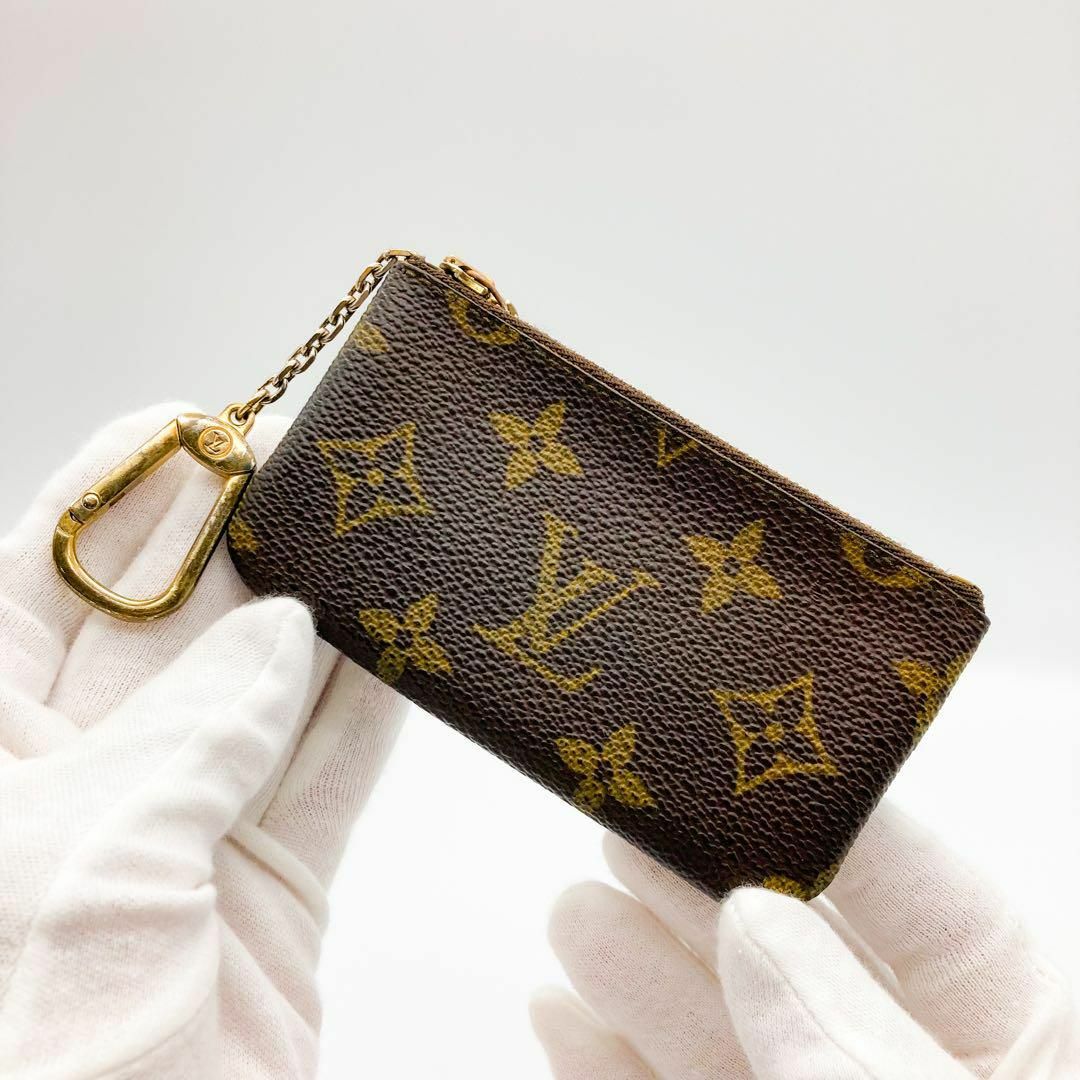 LOUIS VUITTON(ルイヴィトン)のSS美品 ルイヴィトン モノグラム ポシェット クレ コインケース 小銭入れ レディースのファッション小物(コインケース)の商品写真