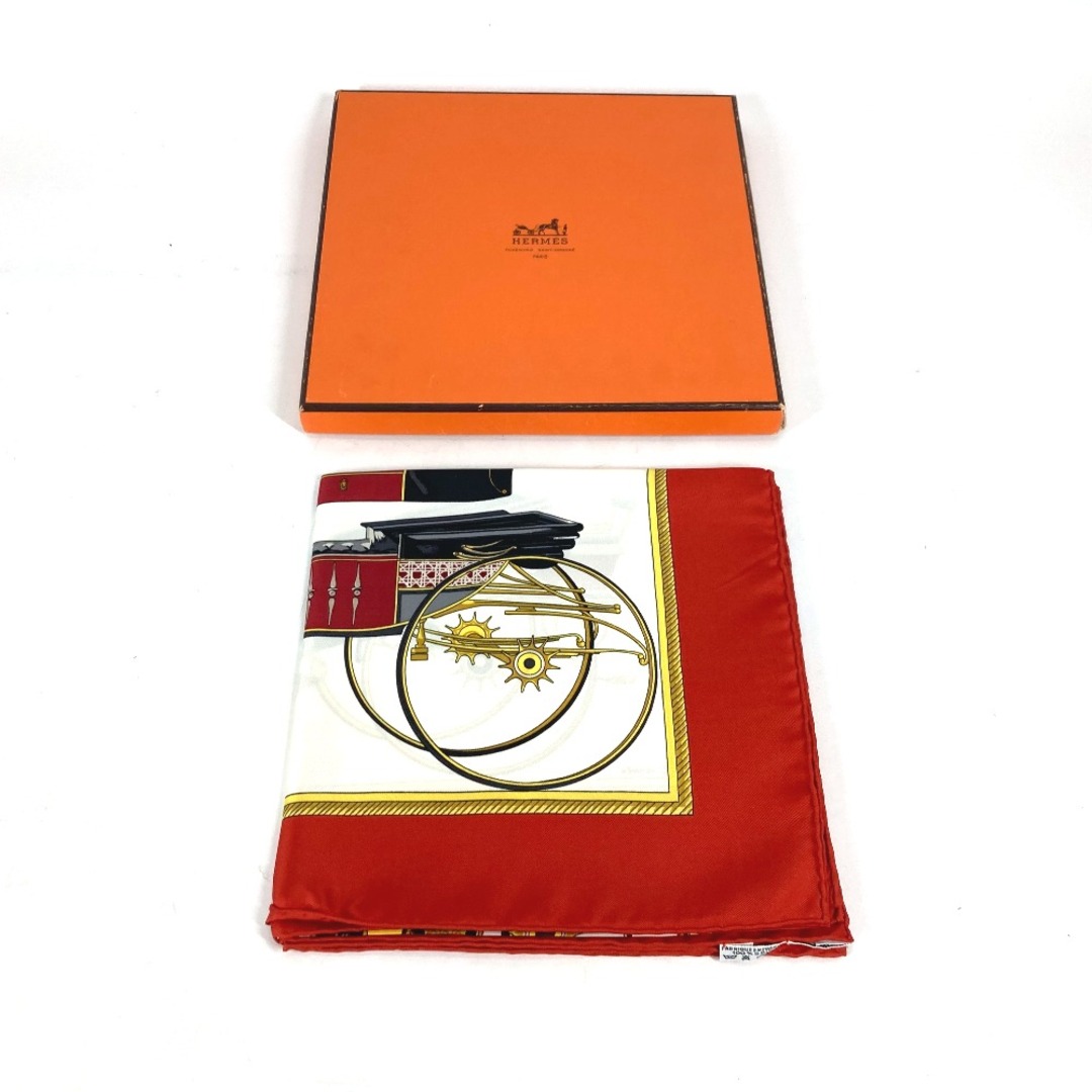 HERMES - エルメス HERMES カレ90 Les Voitures Nouvelles 馬車 HERMES - エルメス HERMES カレ90 Les Voitures Nouvelles 馬車