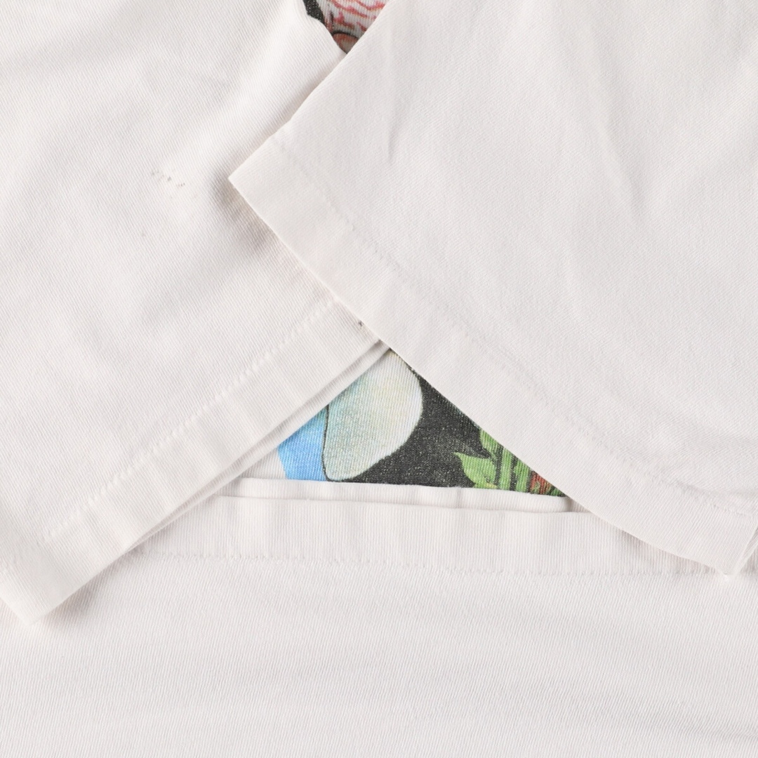 Hanes(ヘインズ)の古着 90年代 ヘインズ Hanes BEEFY-T オウム柄 アニマルTシャツ USA製 メンズXL ヴィンテージ /eaa447145 メンズのトップス(Tシャツ/カットソー(半袖/袖なし))の商品写真