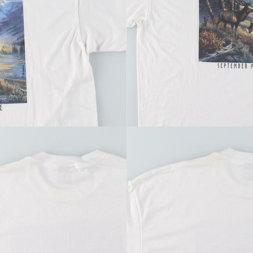 ONEITA(オニータ)の古着 90年代 オニータ ONEITA 鹿柄 アニマルTシャツ メンズXXL ヴィンテージ  /eaa447147 メンズのトップス(Tシャツ/カットソー(半袖/袖なし))の商品写真