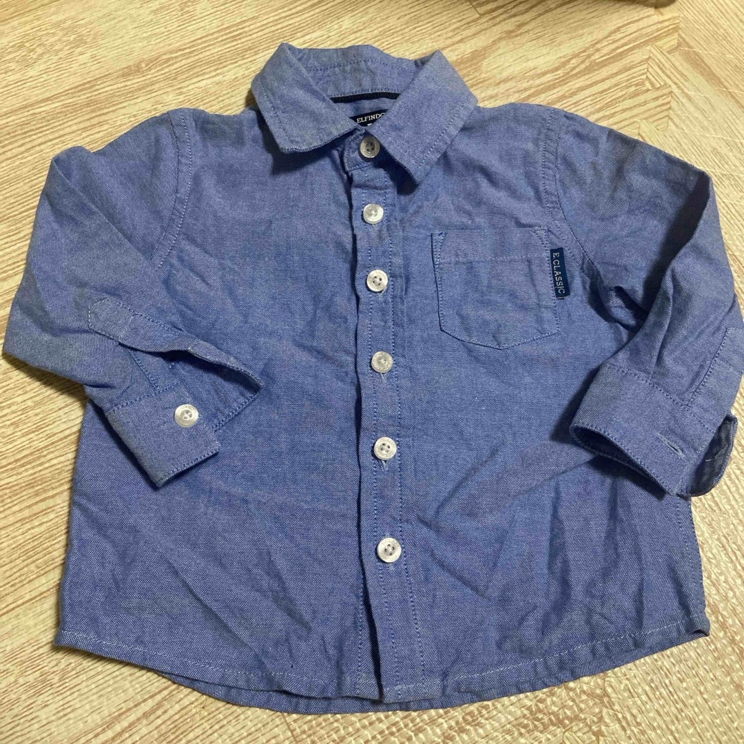西松屋(ニシマツヤ)のシャツ　80cm キッズ/ベビー/マタニティのベビー服(~85cm)(シャツ/カットソー)の商品写真