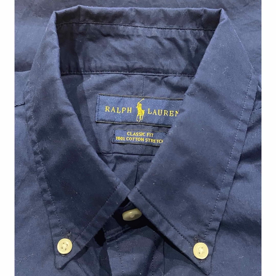 Ralph Lauren(ラルフローレン)の【大人気】Ralph Lauren BDシャツ ネイビー 半袖 ラルフローレン メンズのトップス(シャツ)の商品写真