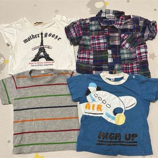 90センチ　半袖　Tシャツ　男　夏　キッズ　4枚セット　子供　まとめ売り