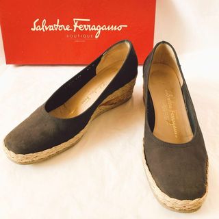 サルヴァトーレフェラガモ(Salvatore Ferragamo)のフェラガモferragamo 23.5cm レディース ウエッジソールシューズ(ハイヒール/パンプス)