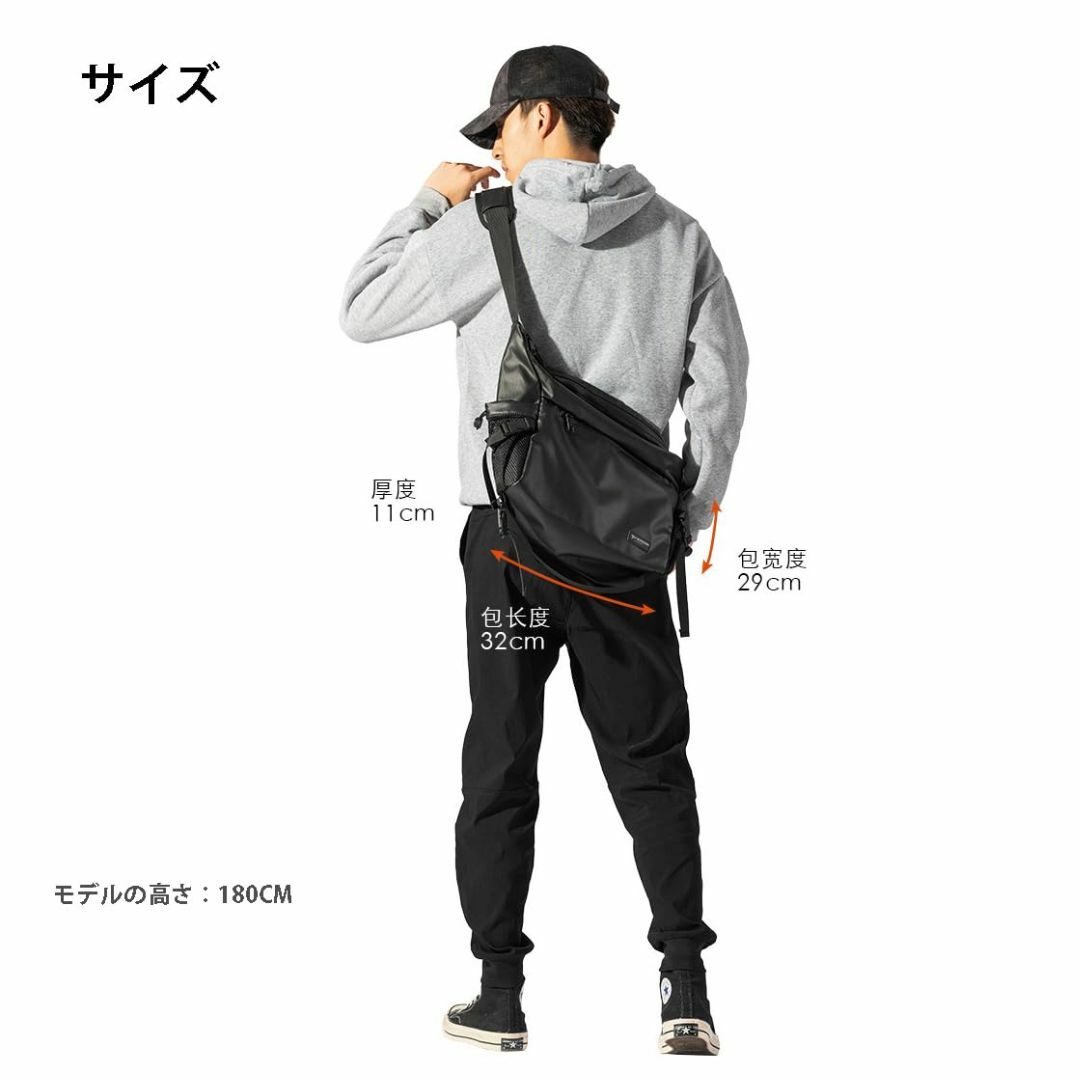 [Artsoso] クロスボディバッグ ボディバッグ ショルダーバッグ メンズ  メンズのバッグ(その他)の商品写真