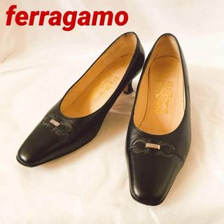 サルヴァトーレフェラガモ(Salvatore Ferragamo)のフェラガモferragamo 24.5cm 美品　パンプス　レディース　修理要(ハイヒール/パンプス)