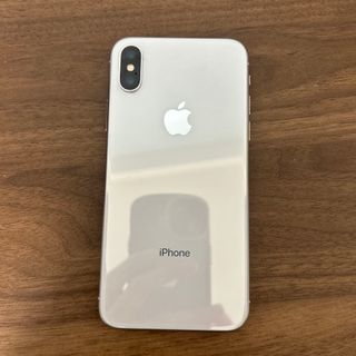 アイフォーン(iPhone)の(最安値)iPhone X 64GB シルバー　SIMフリー  (スマートフォン本体)