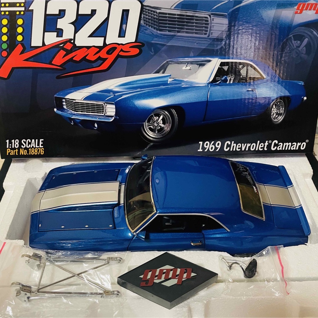 Chevrolet(シボレー)の804台限定 1/18 シボレー カマロ 1969 ドラッグ カスタム エンタメ/ホビーのおもちゃ/ぬいぐるみ(ミニカー)の商品写真