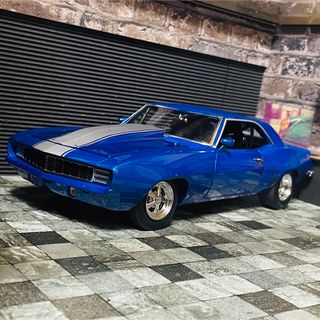 シボレー(Chevrolet)の804台限定 1/18 シボレー カマロ 1969 ドラッグ カスタム(ミニカー)