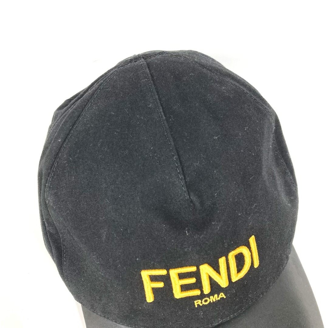 FENDI(フェンディ)のフェンディ FENDI ロゴ ズッカ FXQ771 帽子 キャップ帽 ベースボール 2WAY キャップ ナイロン ブラック メンズの帽子(キャップ)の商品写真