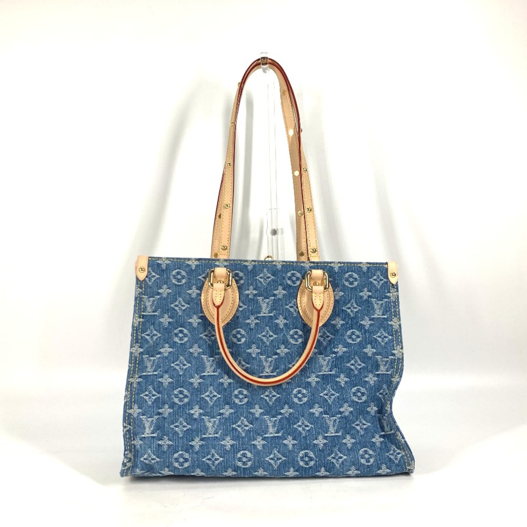 LOUIS VUITTON(ルイヴィトン)のルイヴィトン LOUIS VUITTON オンザゴー MM M46871  新作 LV リミックス モノグラム デニム  ショルダーバッグ 肩掛け 2WAYバッグ トートバッグ モノグラムデニム ブルー 未使用 レディースのバッグ(トートバッグ)の商品写真