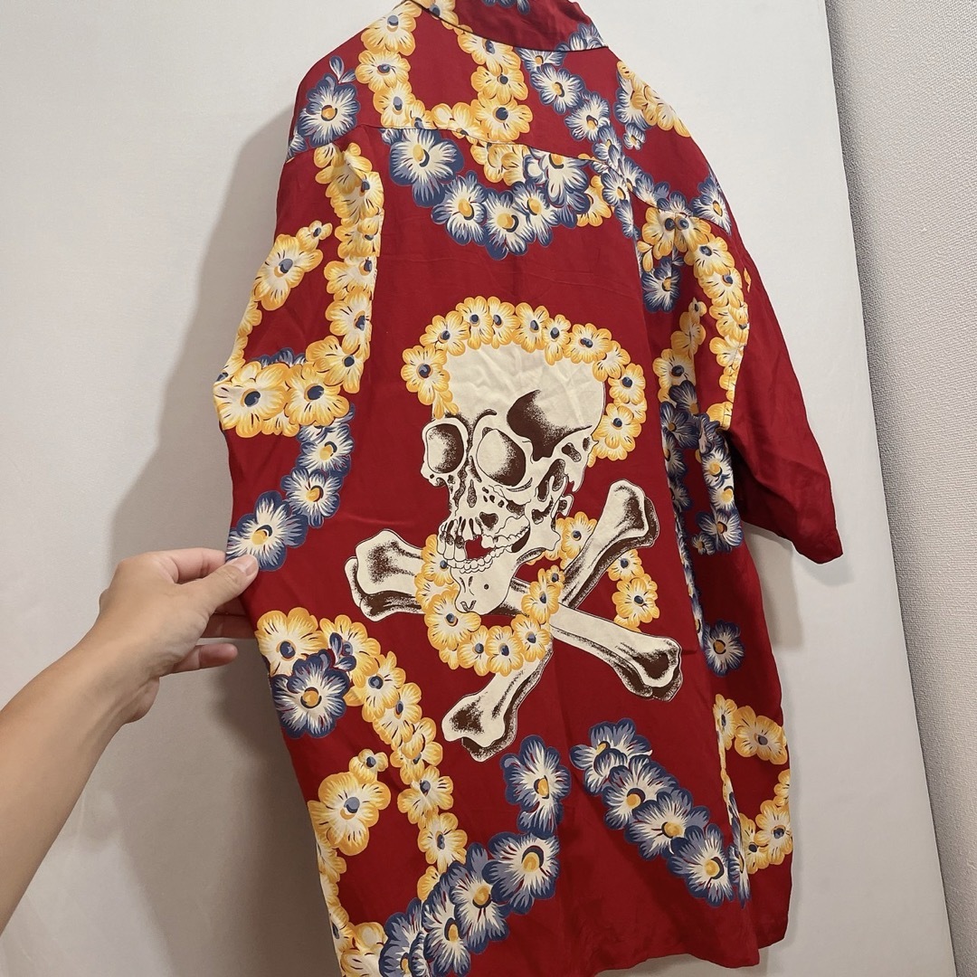 【美品♡】MACBATROS アロハシャツ　花　髑髏　骸骨　レイ メンズのトップス(シャツ)の商品写真