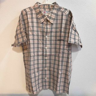 子供服　シャツ　130 バーバリーチェック 昭和レトロ　古着　アメカジ　