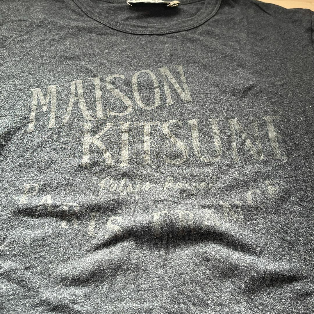 MAISON KITSUNE'(メゾンキツネ)のメゾンキツネ　Tシャツ　黒　XS レディースのトップス(Tシャツ(半袖/袖なし))の商品写真