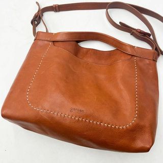 激レア美品✨ ゲンテン　genten　ショルダーバッグ 2way ステッチ