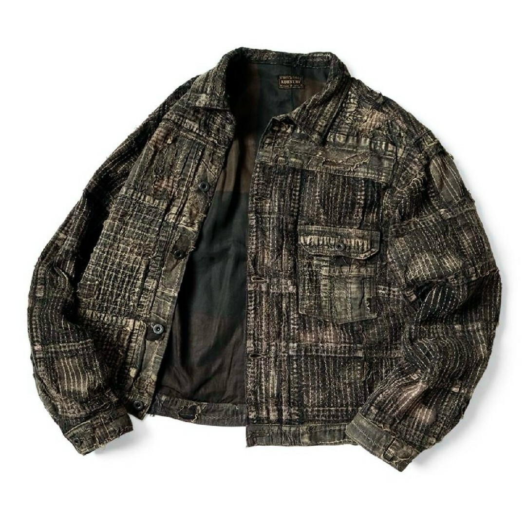 KAPITAL(キャピタル)のキャピタル BLACK TEA-CORE BORO SPRING 1ST JKT メンズのジャケット/アウター(Gジャン/デニムジャケット)の商品写真