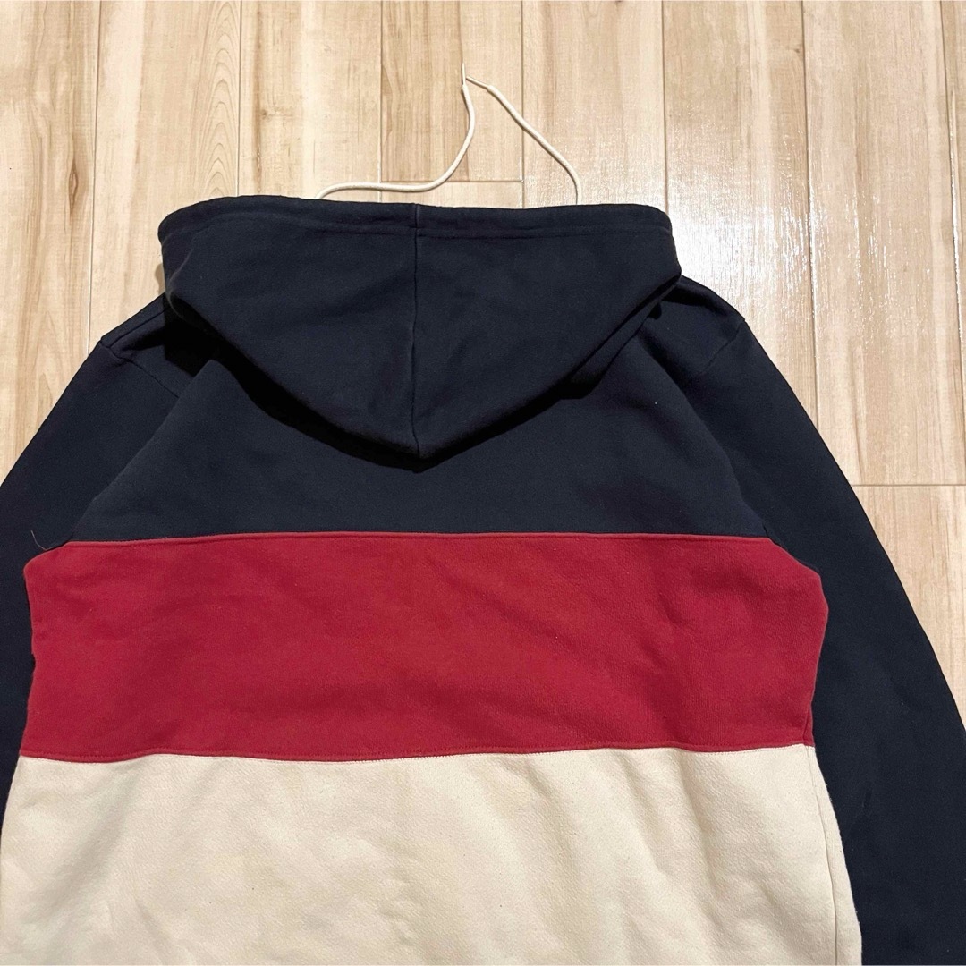 STUSSY(ステューシー)の激レア！1990’s OLD STUSSY “TRICOLOR” HOODIE メンズのトップス(パーカー)の商品写真