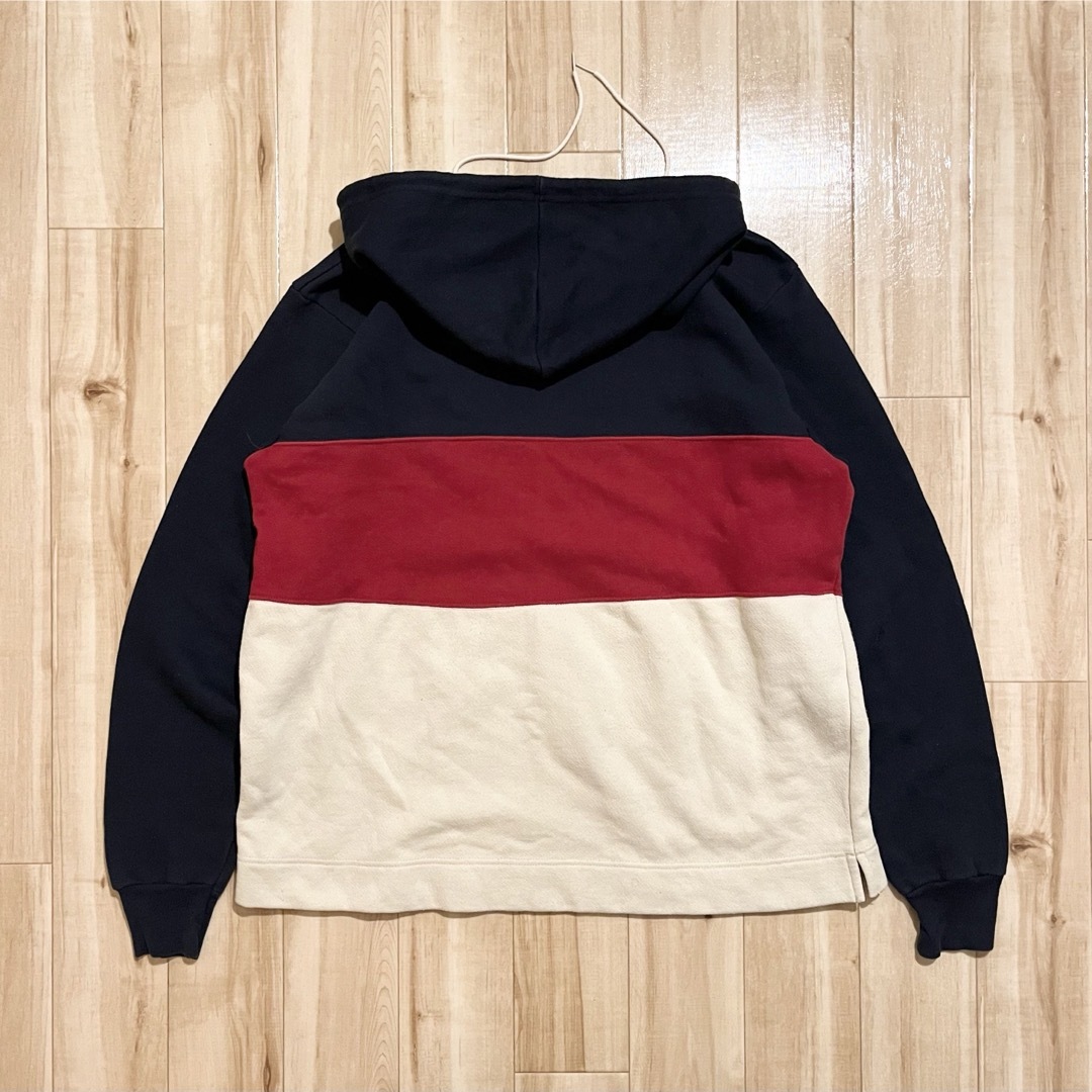 STUSSY(ステューシー)の激レア！1990’s OLD STUSSY “TRICOLOR” HOODIE メンズのトップス(パーカー)の商品写真