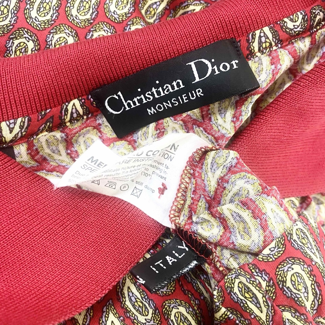 Christian Dior(クリスチャンディオール)のディオール　dior メンズ　レトロビンテージ　総柄　半袖　トップス　ポロシャツ メンズのトップス(ポロシャツ)の商品写真