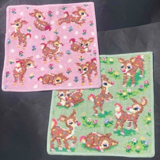 フェイラー(FEILER)の【B品】フェイラーFEILER ラブラリー❤︎ハンカチ2枚❤︎ツンツンバンビーノ(ハンカチ)