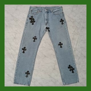 Chrome Hearts - Levi's 505（W36 / 92cm）クロスパッチカスタム