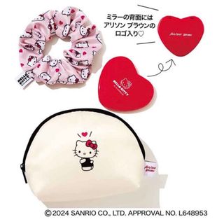 ハローキティ(ハローキティ)のHELLO KITTY × ALLISON BROWN LOVEな詰め合わせ3点(ポーチ)