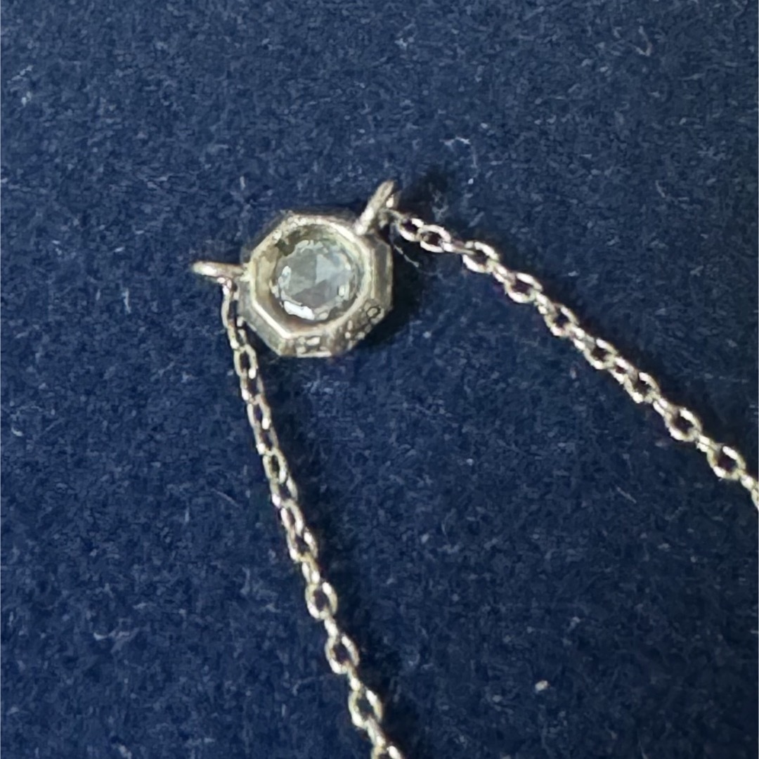 HUM(ハム)のhum ハム ローズカット ダイヤモンド ホワイト ゴールド ネックレス レディースのアクセサリー(ネックレス)の商品写真