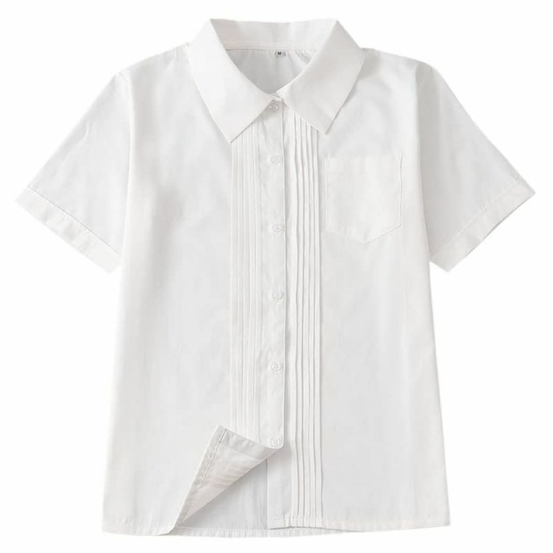 [Sharphon] レディース タック ポケット付 スクールシャツ 長袖/半袖 レディースのファッション小物(その他)の商品写真