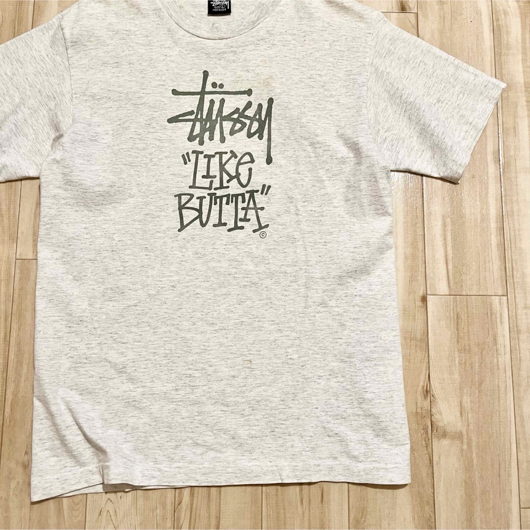 STUSSY(ステューシー)の激レア！1990’s OLD STUSSY “LIKE BUTTA” Tシャツ メンズのトップス(Tシャツ/カットソー(半袖/袖なし))の商品写真