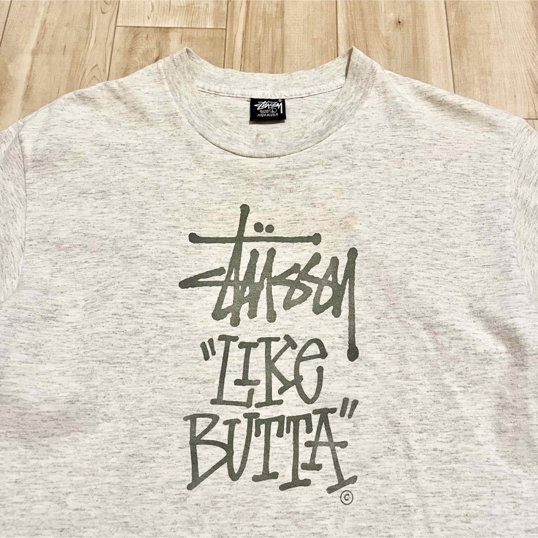 STUSSY(ステューシー)の激レア！1990’s OLD STUSSY “LIKE BUTTA” Tシャツ メンズのトップス(Tシャツ/カットソー(半袖/袖なし))の商品写真