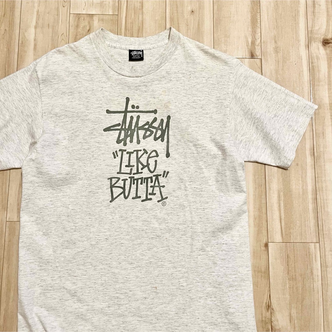 STUSSY(ステューシー)の激レア！1990’s OLD STUSSY “LIKE BUTTA” Tシャツ メンズのトップス(Tシャツ/カットソー(半袖/袖なし))の商品写真