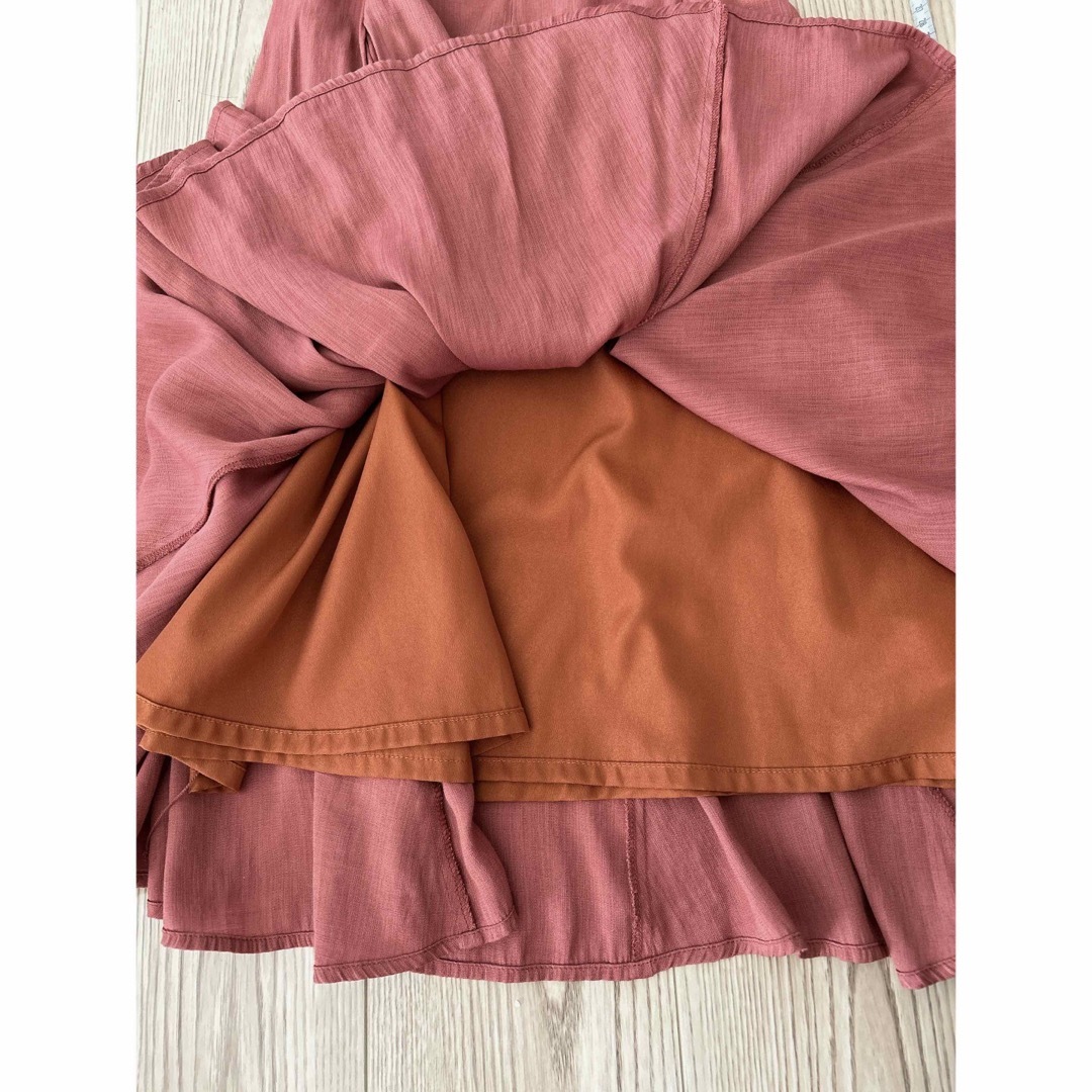 COCO DEAL(ココディール)のココディール　麻ライク　ミディ丈　フレアスカート レディースのスカート(ひざ丈スカート)の商品写真