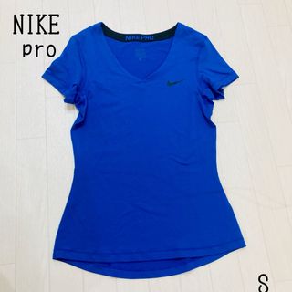 ナイキ(NIKE)のNIKE pro ナイキ　プロ　レディース　半袖　ウエア　Tシャツ　メッシュ　S(Tシャツ(半袖/袖なし))