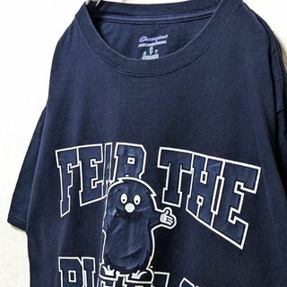 チャンピオン(Champion)のチャンピオン フィアーザブルーブロブ ロード Tシャツ ネイビー 紺色 古着(Tシャツ/カットソー(半袖/袖なし))