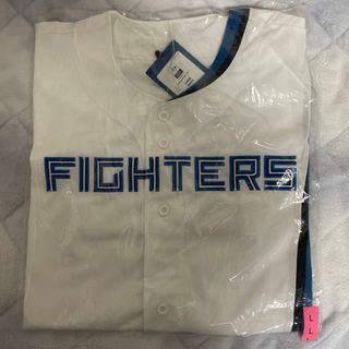 北海道日本ハムファイターズ　ホームユニフォーム　無地　Lサイズ　fighters(応援グッズ)