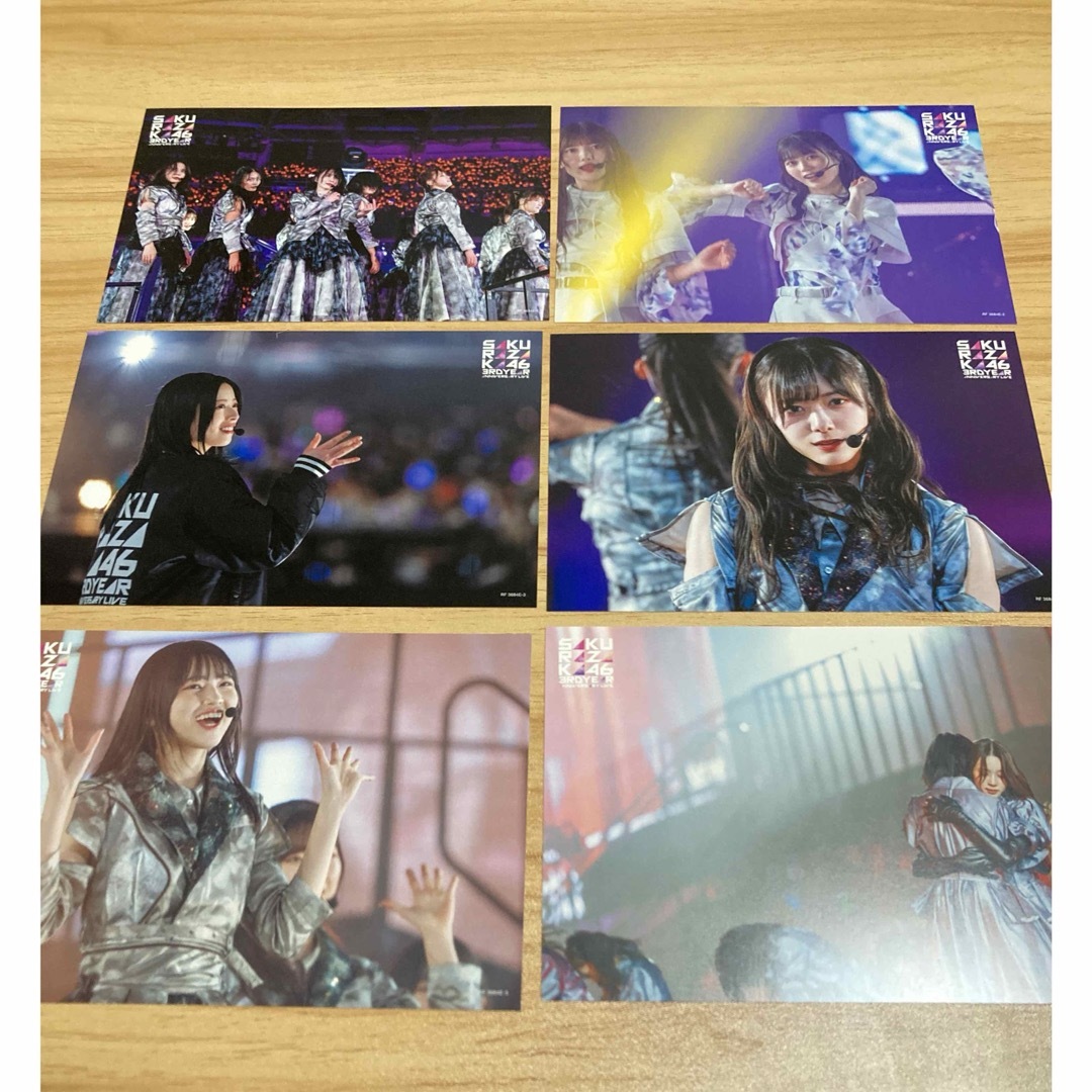 櫻坂46(サクラザカフォーティシックス)の櫻坂ポストカード6枚セット エンタメ/ホビーのタレントグッズ(アイドルグッズ)の商品写真