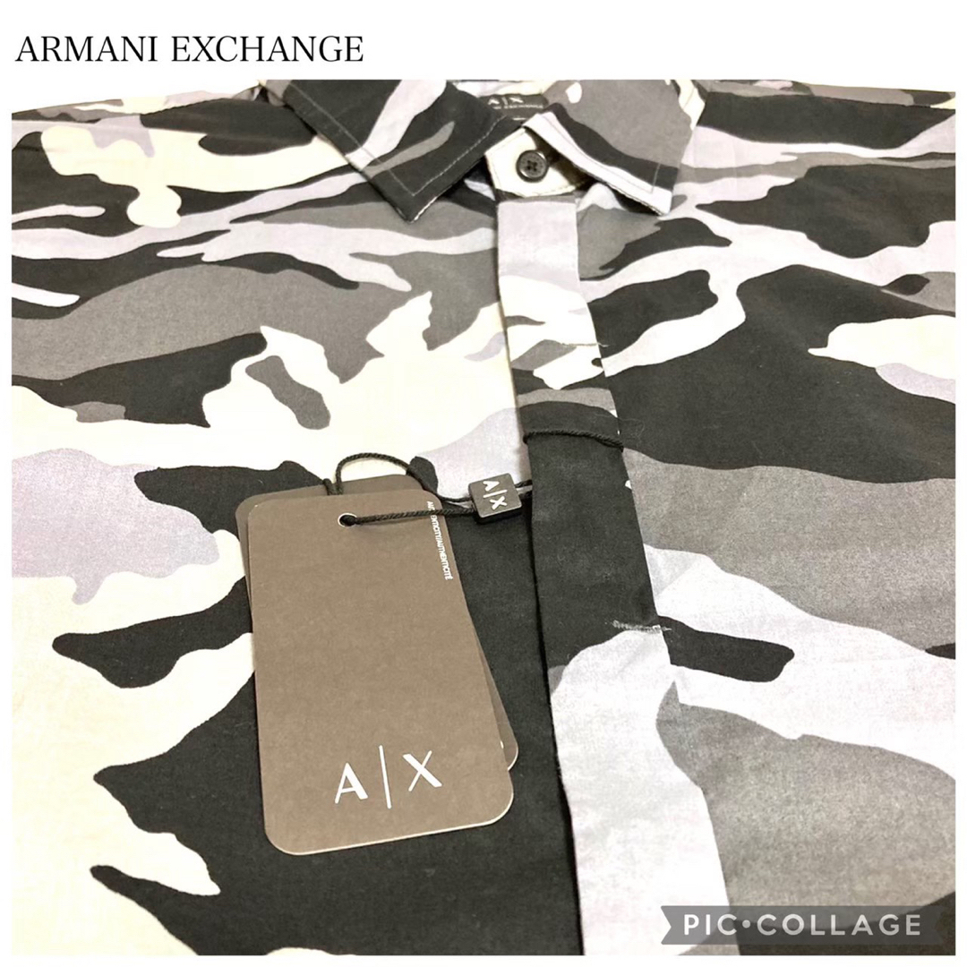 ARMANI EXCHANGE(アルマーニエクスチェンジ)の【未使用XL】ARMANI EXCHANGE 長袖迷彩シャツ メンズのトップス(シャツ)の商品写真