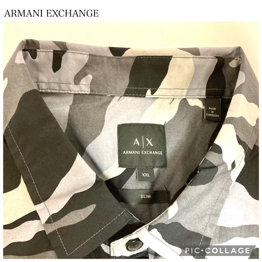 ARMANI EXCHANGE(アルマーニエクスチェンジ)の【未使用XL】ARMANI EXCHANGE 長袖迷彩シャツ メンズのトップス(シャツ)の商品写真