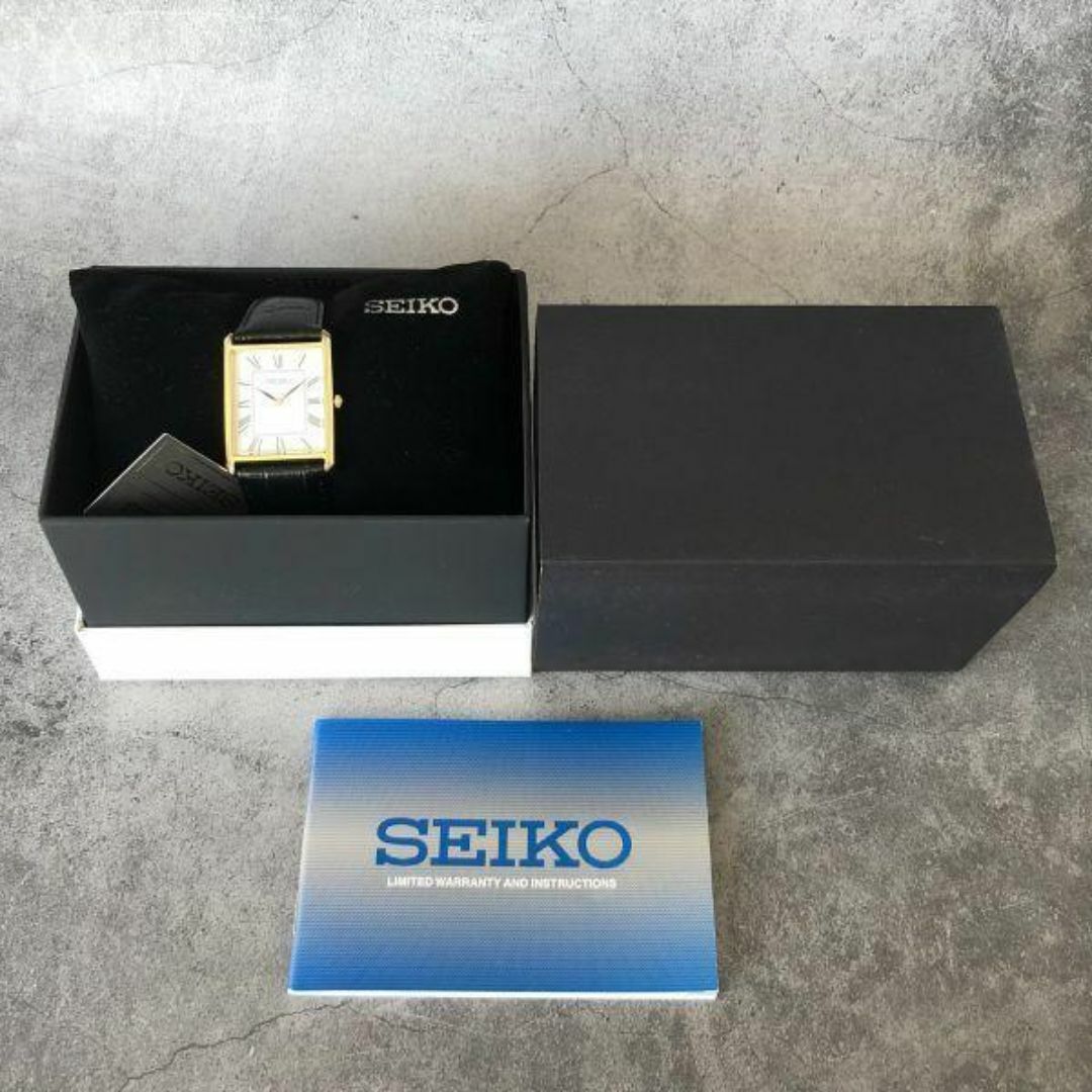 SEIKO(セイコー)の【新品】セイコー エッセンシャルズ ソーラー メンズ腕時計 ユニセックス メンズの時計(レザーベルト)の商品写真